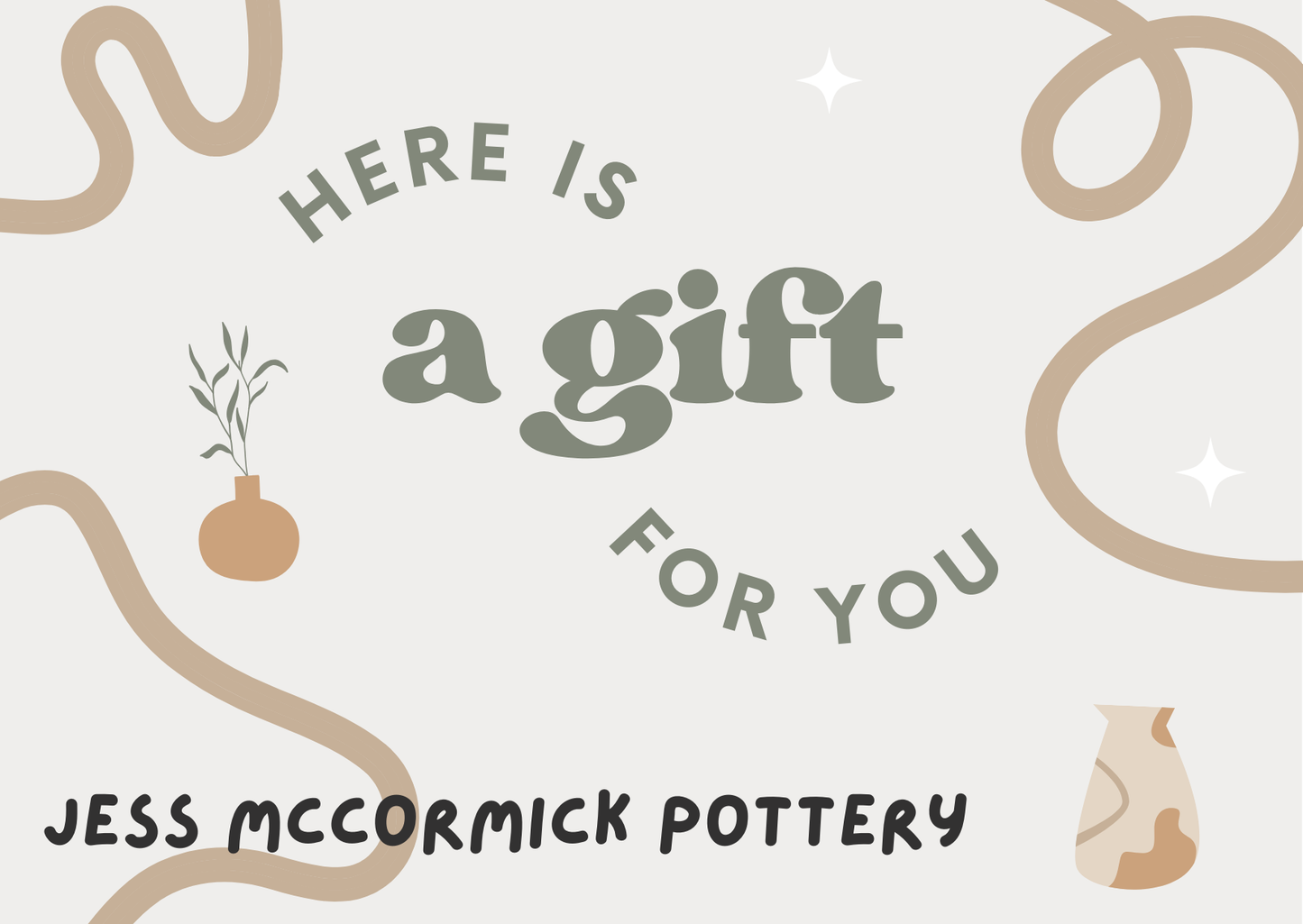Jess McCormick Pottery Gift Card