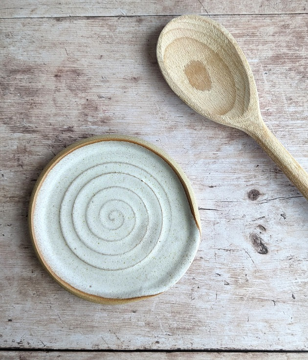 OATMEAL large spoon rest
