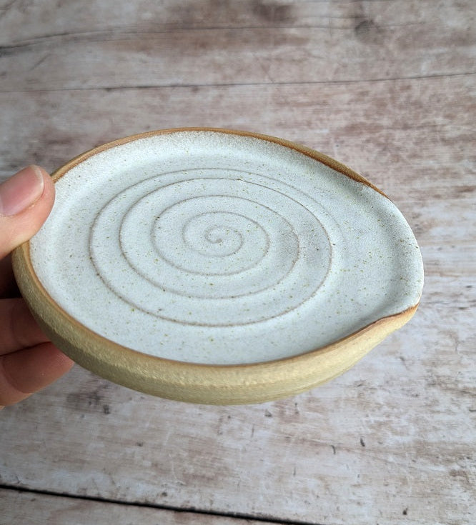 OATMEAL large spoon rest