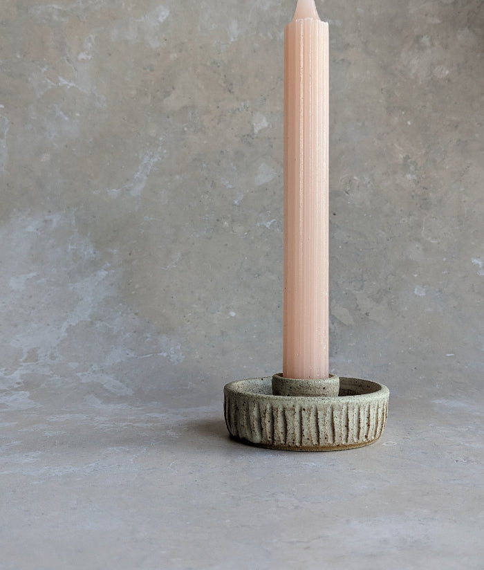 OATMEAL candlestick holder