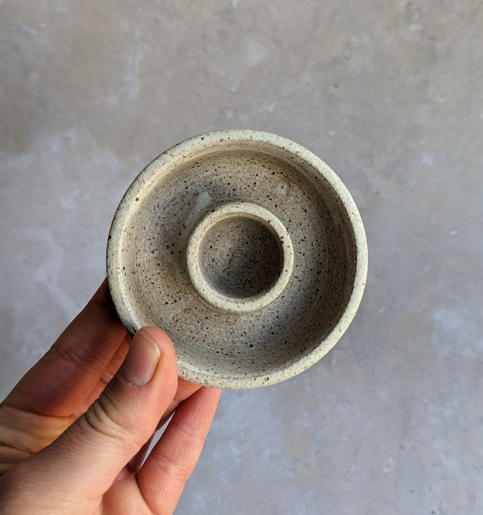 OATMEAL candlestick holder
