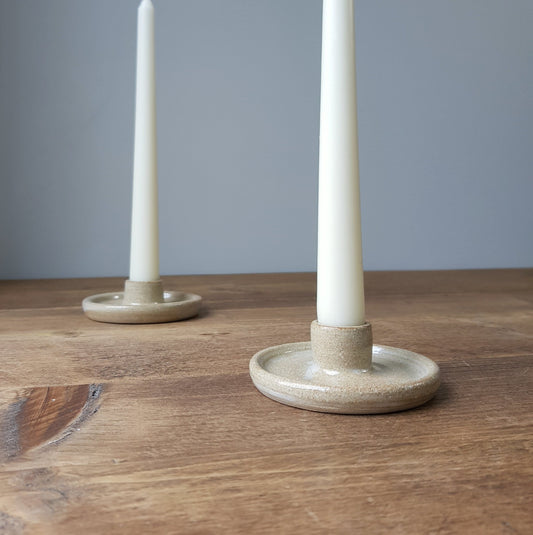 Sandstone candlestick holder