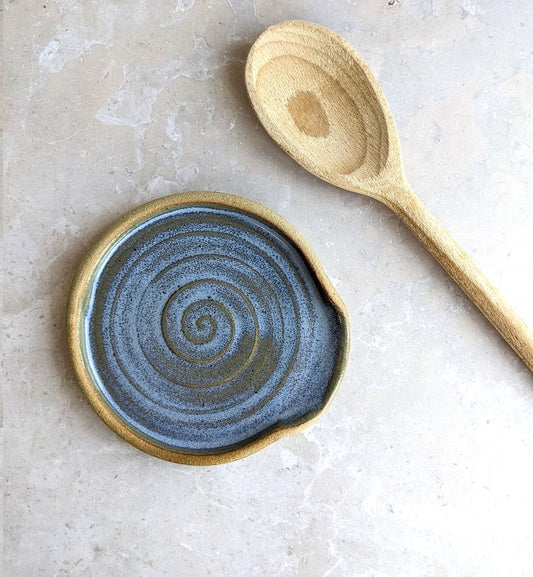 SECONDS Fjord blue spoon rest