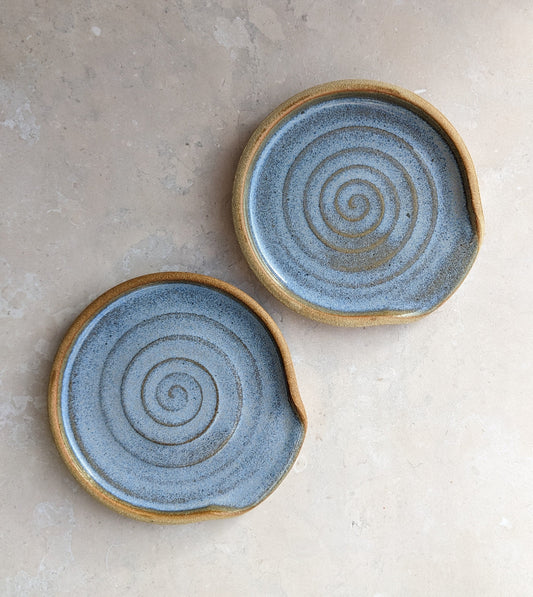 SECONDS Fjord blue spoon rest