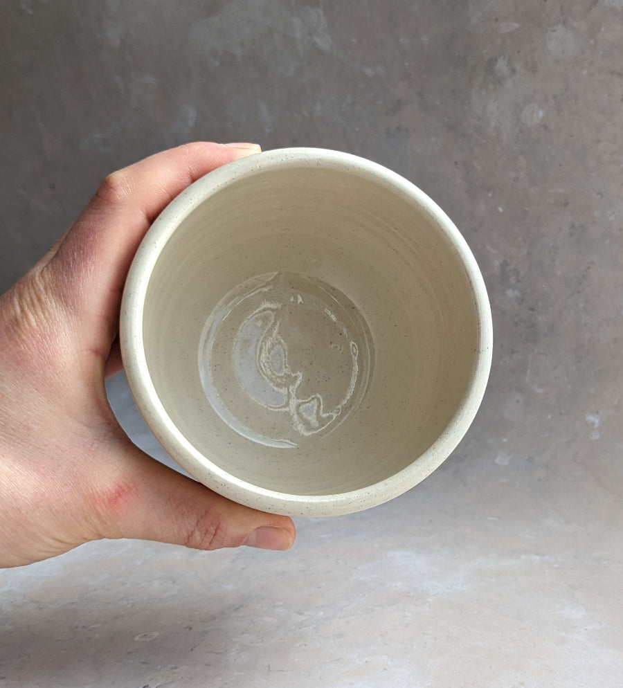 CROISSANT 400ml coffee cup in 'vanilla bean'