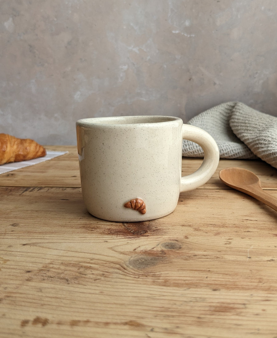 CROISSANT espresso mug in 'vanilla bean'