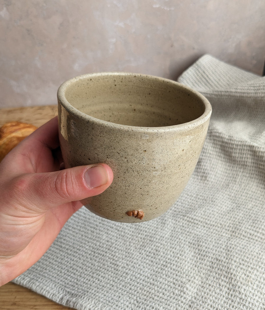 CROISSANT 300ml coffee cup in 'biscuit'