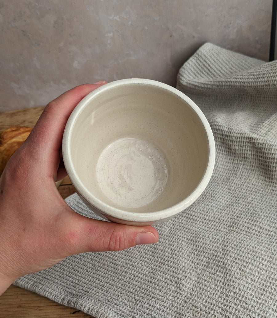 CROISSANT 300ml coffee cup in 'vanilla bean'