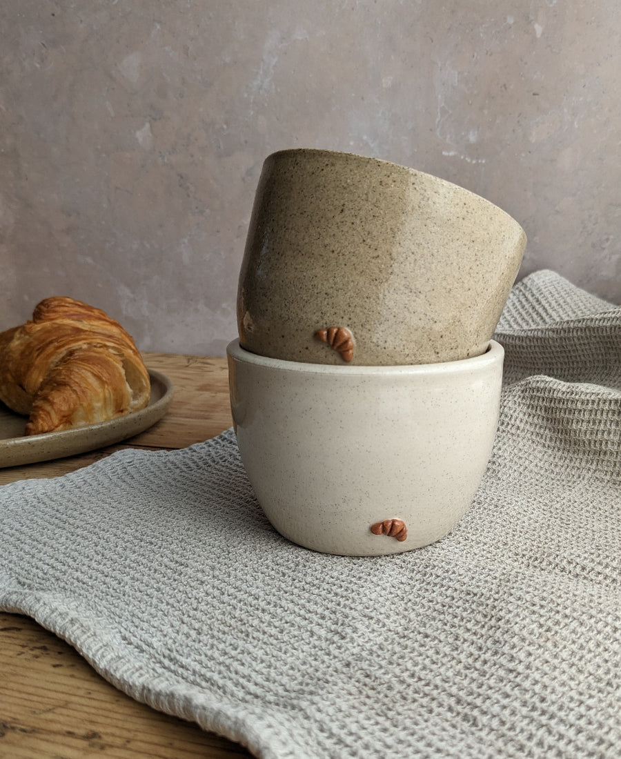 CROISSANT 300ml coffee cup in 'biscuit'