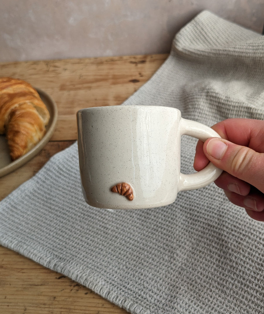 CROISSANT espresso mug in 'vanilla bean'