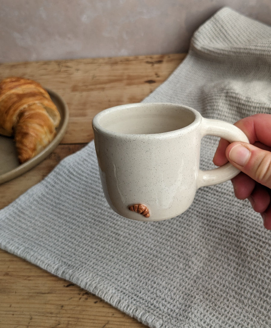 CROISSANT espresso mug in 'vanilla bean'