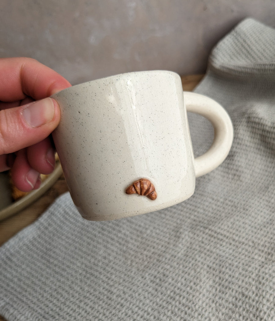 CROISSANT espresso mug in 'vanilla bean'