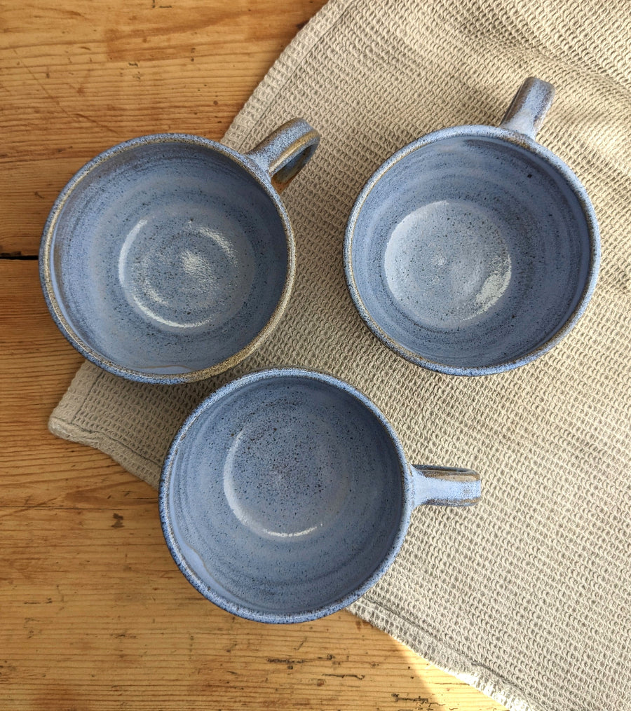 SECONDS Aegean cappuccino mugs 375ml