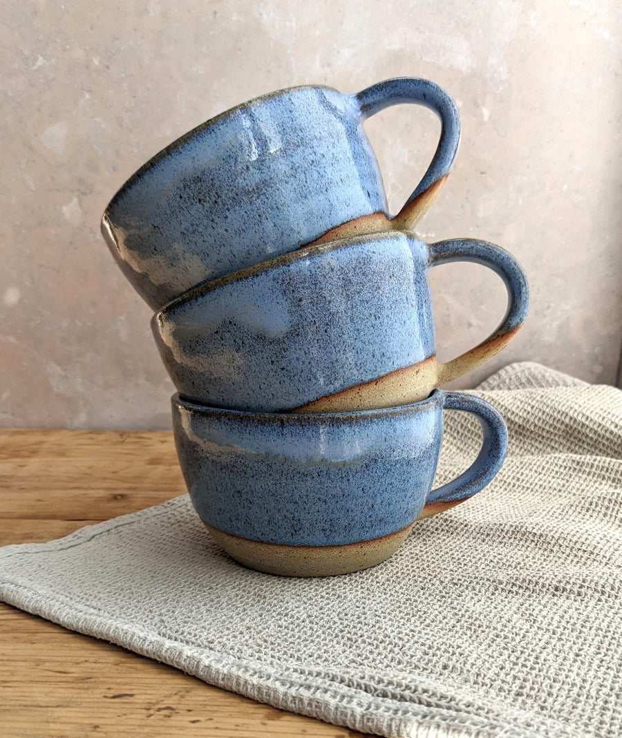 SECONDS Aegean cappuccino mugs 375ml