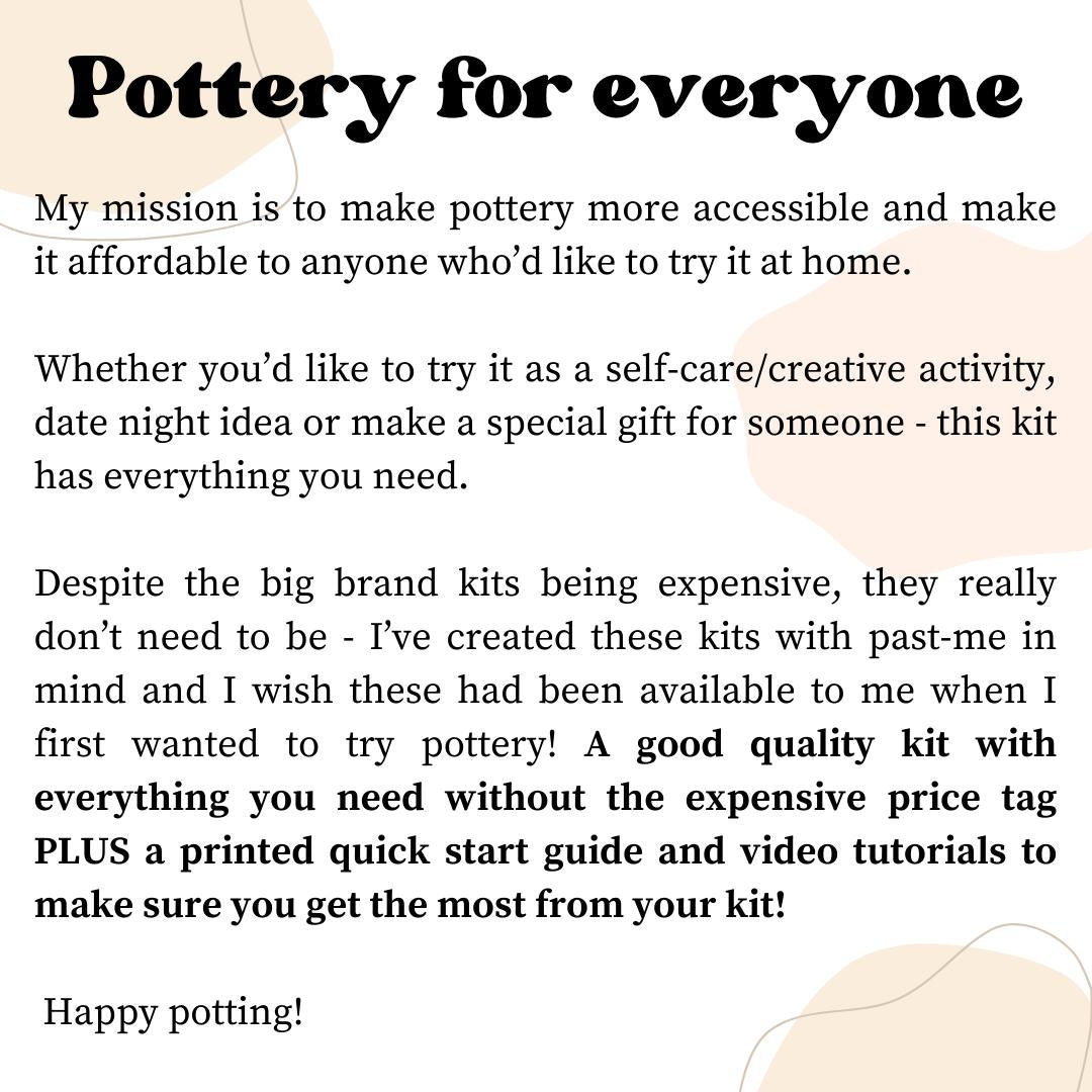 DIY pottery kit