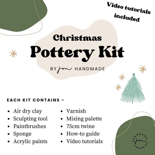 DIY Christmas pottery kit